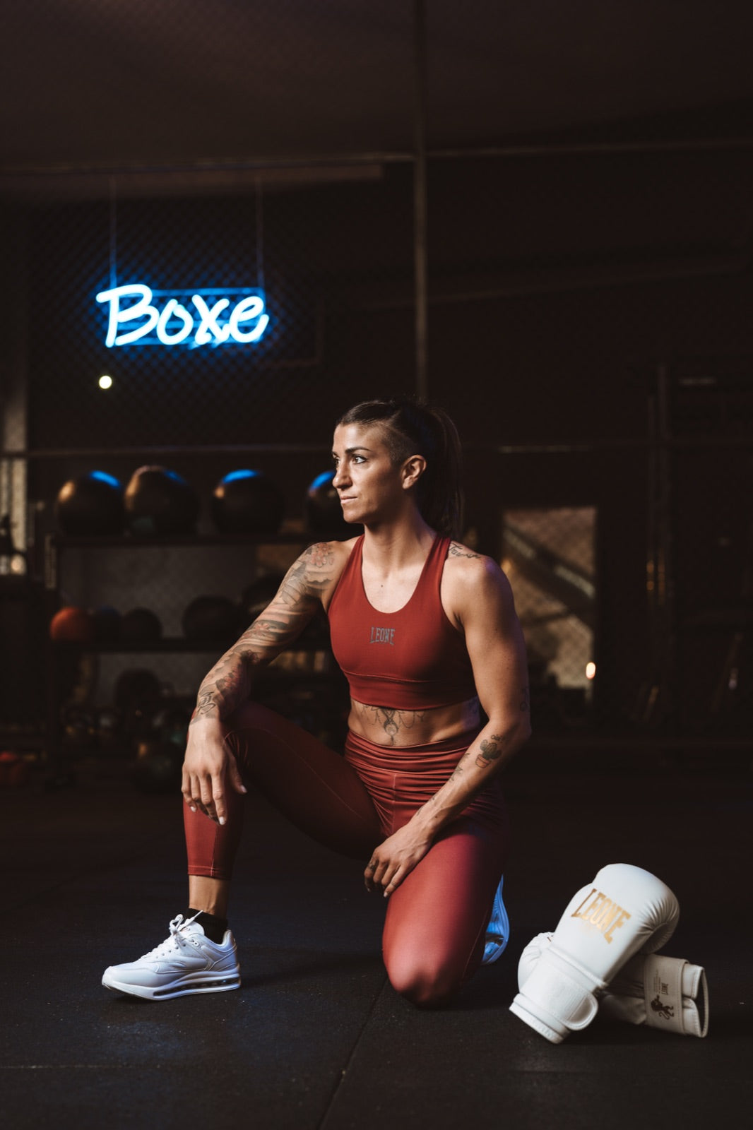 Boxari í Leone æfingafatnaði