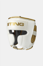 Sting Viper Gel Full Face Höfuðhlíf - Hvít/gyllt