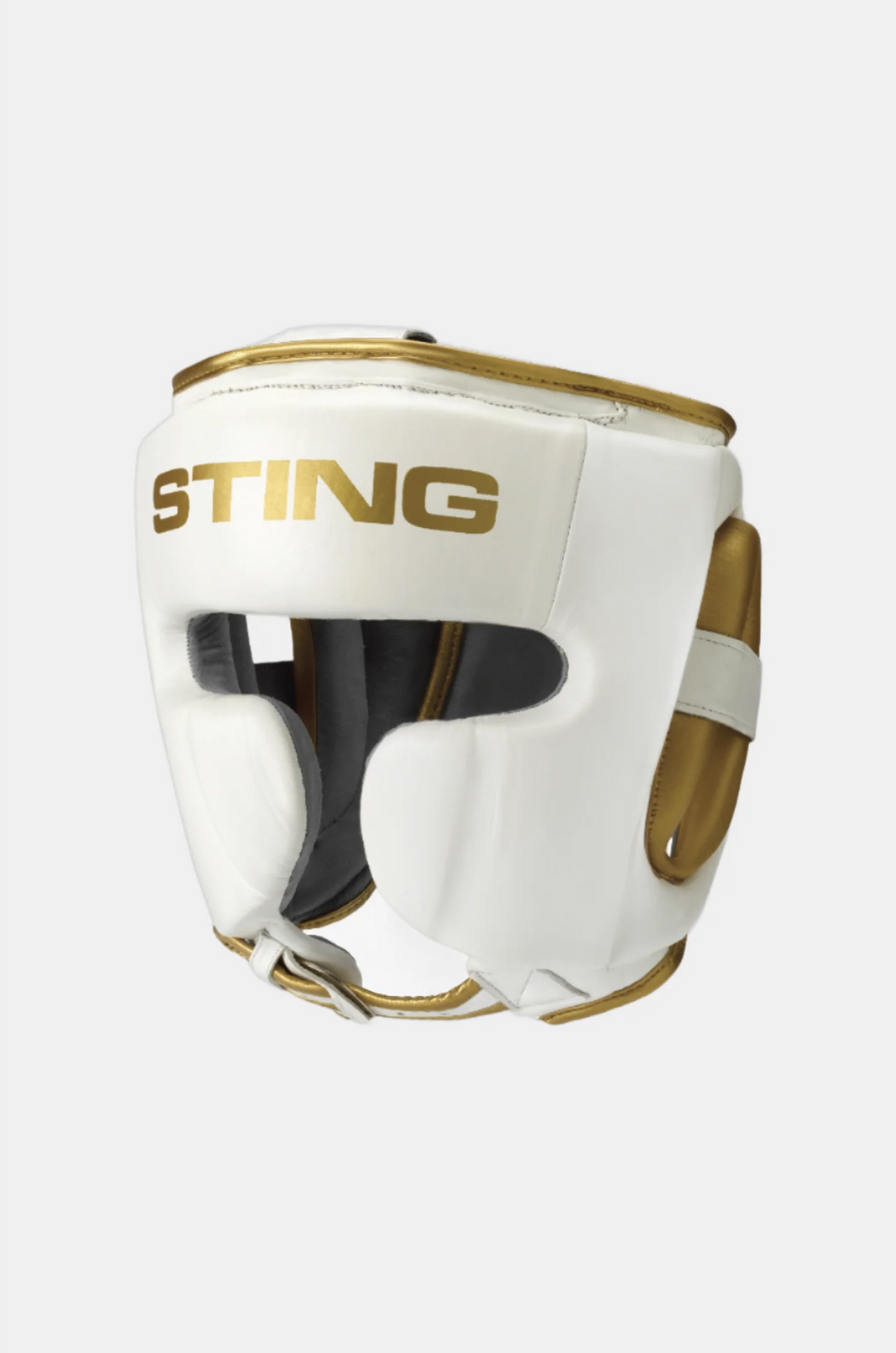 Sting Viper Gel Full Face Höfuðhlíf - Hvít/gyllt