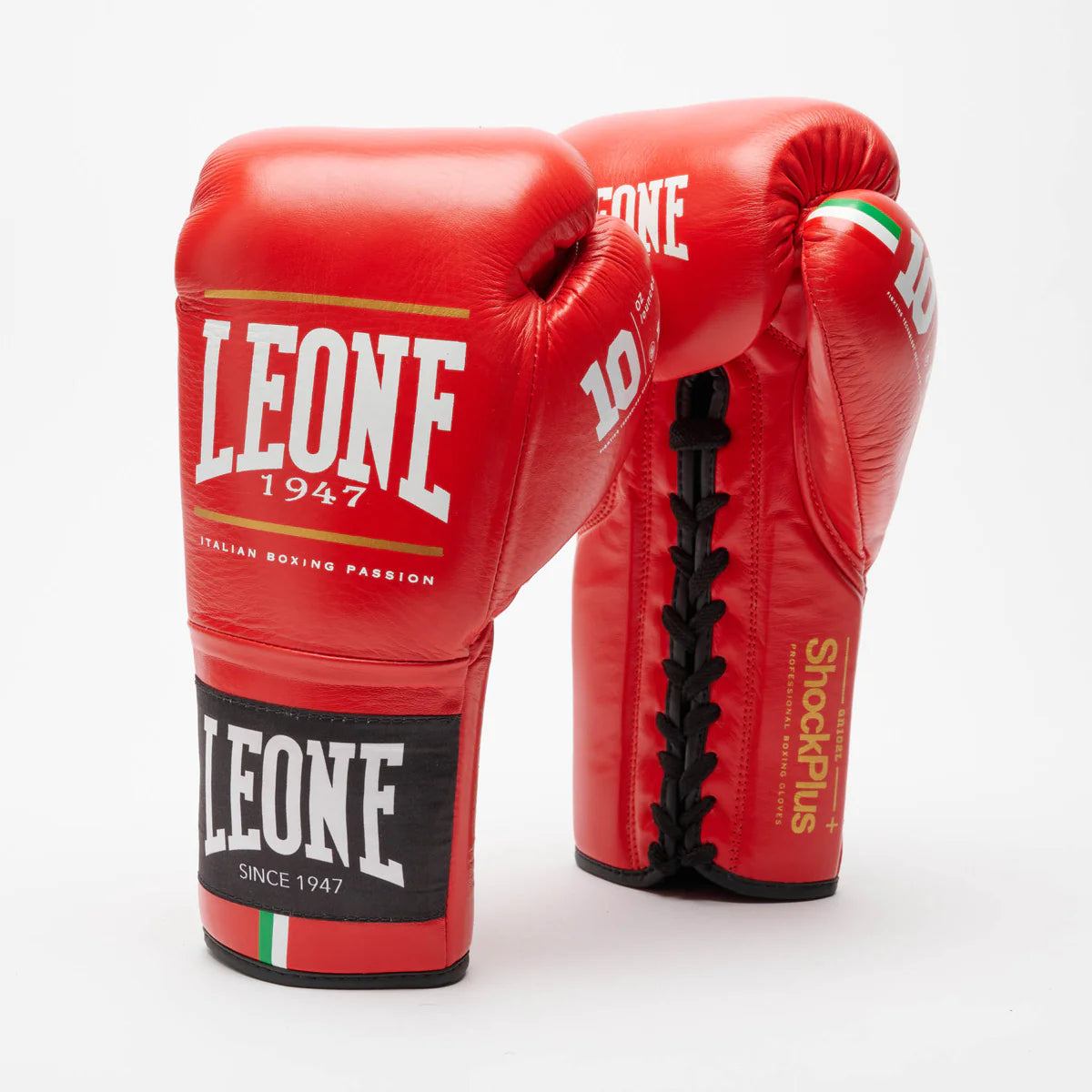 Leone Shock Plus Pro Boxhanskar - Rauðir