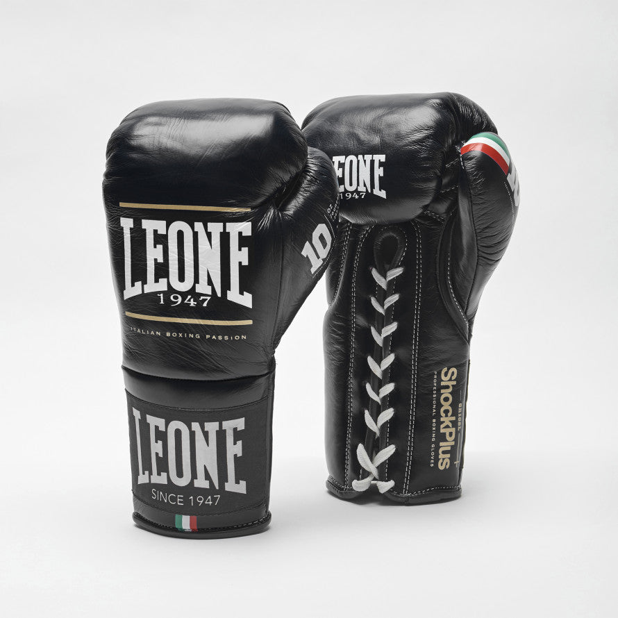 Leone Shock Plus Pro Boxhanskar - Svartir